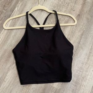 Active wear tank top with built in bra